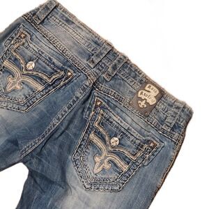 Rock Revival Bootcut Matthew Jeans Medium-Light Wash READ Sz38